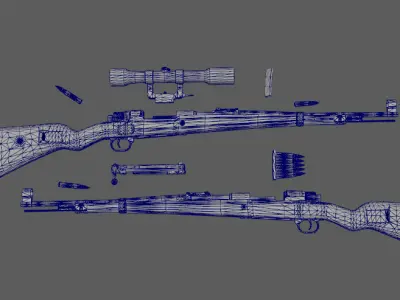 kar98kfolio Low-poly 3D model