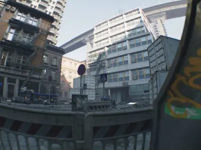 Photoreal Urban City Street Scene and Assets Bundle 3D model