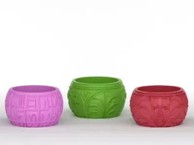 3 Tealight Holders 3D print model