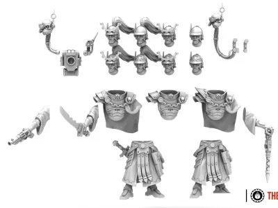 Dark Techno - Legionaxii General 3D print model