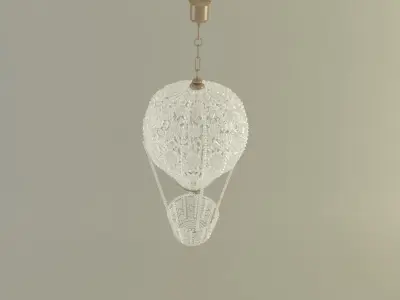 Baloon chandlier Low-poly 3D model