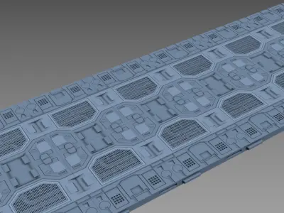 modular panel scifi A01 3dprint 3D print model