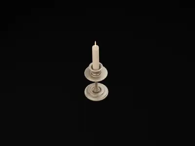 Candle Holder Low-poly 3D model