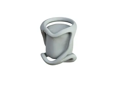 SciFi Shape Object Low Poly 41 Low-poly 3D model