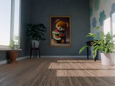 3D Wallart Mockup Free 3D model