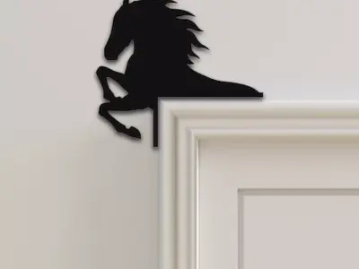 Horse Door Corner Decor 3D print model buy
