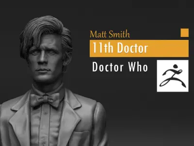 Matt Smith - 11th Doctor - Doctor Who 3D print model