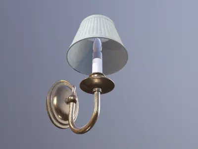 Wall Lamp Game Ready Low-poly 3D model