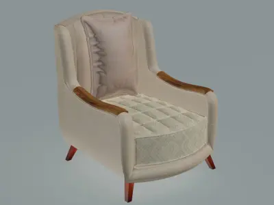 Senior Club Armchair 3D model