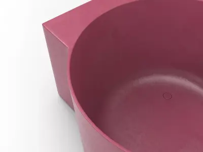 Dery Bathtub Low-poly 3D model