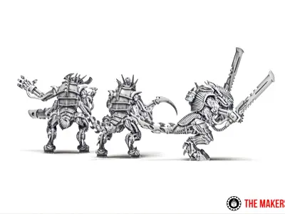 Iron Hive - Warriors set 1 3D print model