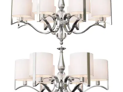Newport Chandeliers Set 3D model