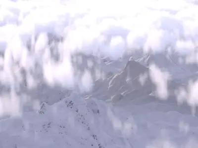 THE ALPS WINTER LANDSCAPE 2024 3D model
