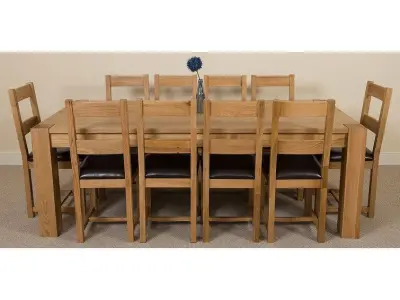 Stainbrook Oak Diner Table Chair Set 3D model