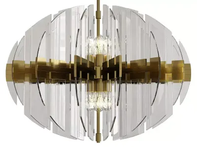 Zion Oval Chandeerli Low-poly 3D model