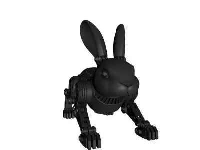 Robotic Rabbit Sci-Fi Model 3D print model