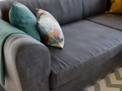 Sofa Livingroom Set 3D model