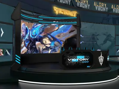 Circle stage 3D model