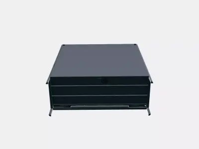 IDASEN Cabinet with sliding glass doors 1 Low-poly 3D model