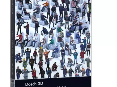 DOSCH 3D - LO-POLY PEOPLE VOL 5 3D model