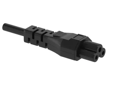 IEC 320 C6 Male 3D model