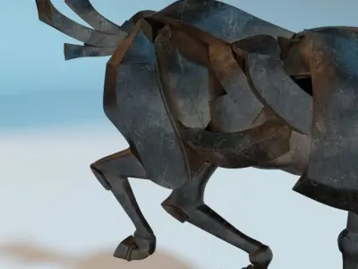 Horse Statue 3D model purchase