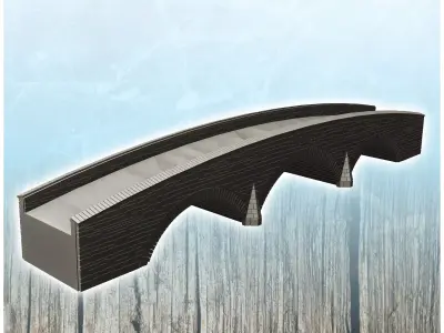 Burnsides Bridge Antietam battlefield - Cowboy USA America ACW A 3D print model