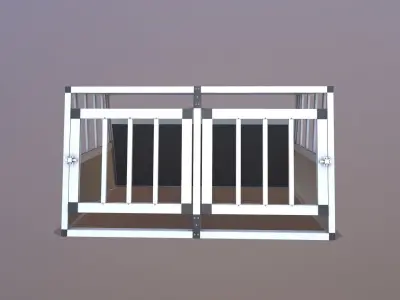 Dog Cage 3D model