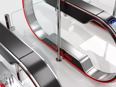 Automatic Turnstiles Gate 3D model