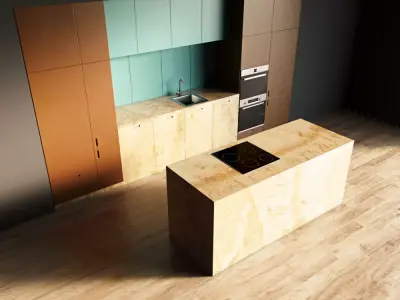 57-Kitchen9 matte 5 3D model