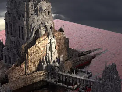 Archon Race Precursor City Kit bash 3D model