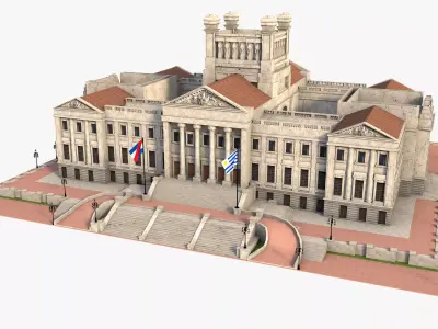 Palace of Uruguay 3D model