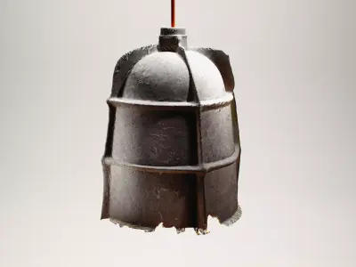 Mold pendant light made from old barrel 3D model