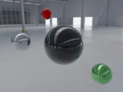 HDRI - Warehouse Interior 11 Low-poly 3D model