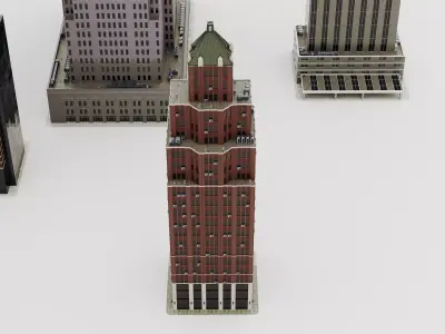 Skyscraper Collectors Package Low-poly 3D model