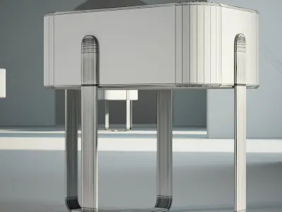 Furniture Bedside cabinet 002 3D model