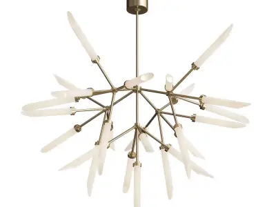 Spur chandelier 3D model