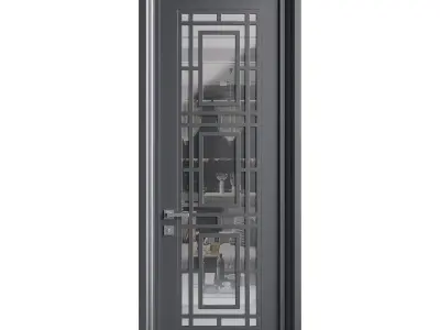 Modern entrance door 11 3D model