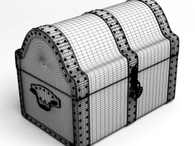 Treasure chest 3D model