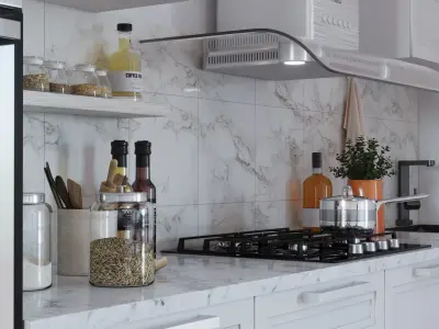 Scandinavian style  interior  3D model