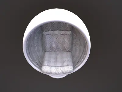Futuristic Capsule Chair Low-poly 3D model