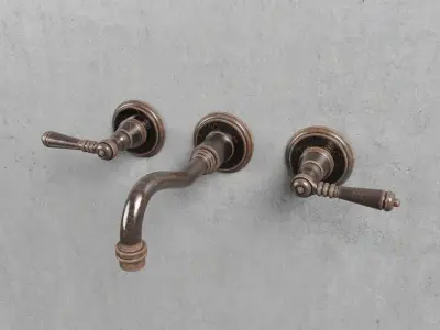 Brizo-Tresa Wall Mounted Bathroom Faucet 3D model