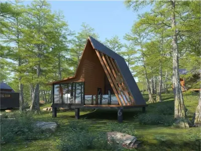 log cabin 3D model order