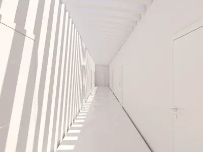 Minimalist Hallway 02 3D model