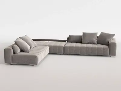 Freeman Corner Sofa System H 3D model