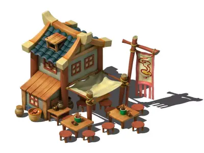 Ancient Architecture 3D model 4