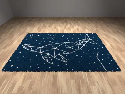 Night star carpet 3D model