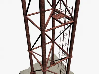 Communication Mast 3D model