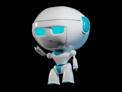 Mini Stylized Robot  3D model