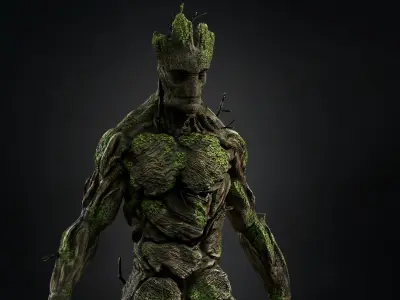 Groot Low-poly 3D model